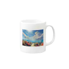 ウェブエンパイアの古（いにしえ）に、太陽の下に海洋と海草がありけり Mug :right side of the handle