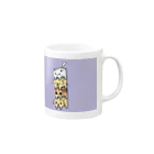 カロムーチョのうちの4匹グッズ Mug :right side of the handle