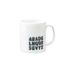 ajones-usaのアルファベットデザイン Mug :right side of the handle