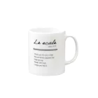 Le scaleのLe scale logo Mug :right side of the handle