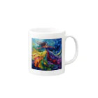 マツトの風に揺れる絵画 Mug :right side of the handle