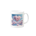 ツキノシタ/ tukinoshitaの空にハートの雲2 Mug :right side of the handle