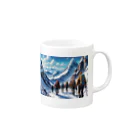 NoveltyNookOnlineの冬の登山隊 Mug :right side of the handle