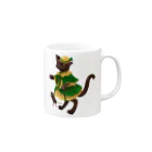 Eccentric Aliceのねことねずみ（春）透過 Mug :right side of the handle