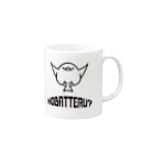 MtDesignShopのHOBATTERU?(黒) Mug :right side of the handle