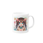 メアリーのキュートなキャラクターがグッジョブを完璧に表現♪ Mug :right side of the handle