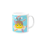 Pyonpopoのプリンでいっぱい Mug :right side of the handle