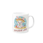 Stylo Tee Shopのシーサイドジョイ Mug :right side of the handle