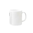 アニマルアーティファクトの猫ロゴ Mug :right side of the handle