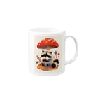 AQUAMETAVERSEのアライグマのお食事　Hime  2530 Mug :right side of the handle