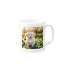 DOG SHOP🐕のふわふわワンちゃんグッズ Mug :right side of the handle