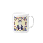 パキュラSHOPの猫と魔法陣 Mug :right side of the handle