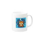 チャト猫の幸せになりたいチャト猫グッズ Mug :right side of the handle