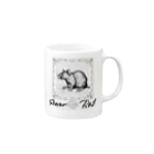 摩訶不思議屋の高貴なドブネズミ Mug :right side of the handle