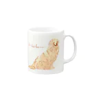 スタコラ@きょうもすたこらの犬シリーズ：ゴールデン Mug :right side of the handle