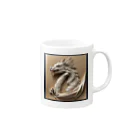 cotaro_worksの古代のドラゴン　折り紙05 Mug :right side of the handle