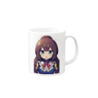 ミニキャラショップのお姫様 Mug :right side of the handle