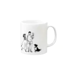 one minute shopの家族 Mug :right side of the handle