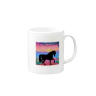 A'S  SHOPのJANETのSunset Mug :right side of the handle