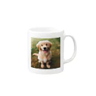 animalsの可愛い犬 Mug :right side of the handle