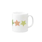 つきしょっぷのくすみカラーの星 Mug :right side of the handle