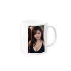 ai美女ショップの美人OLあかねちゃん Mug :right side of the handle