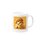 AQUAMETAVERSEの思索する子犬と暖かい日差し Marsa 106 Mug :right side of the handle