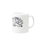 マルティ部屋の股割り修行猫マルティ Mug :right side of the handle