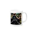 fumi_sportsのボイパしてるゴリラ Mug :right side of the handle