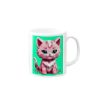 chururieraの子ねこのチュルリエラくん Mug :right side of the handle