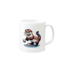 Taxのカワウソ Mug :right side of the handle