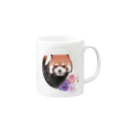 rokoの小熊猫（レッサーパンダ） Mug :right side of the handle