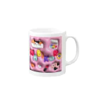 そぼろのプリント屋さんのナビコロリ Mug :right side of the handle