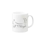 ORCATのI Love Corgis 尻尾あり（ロゴブラック） Mug :right side of the handle