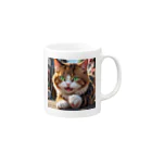 oz-chanの何かしようとしてる猫 Mug :right side of the handle