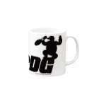 【ボウリング】プロショップDGのモノクロ プロショップDG Mug :right side of the handle