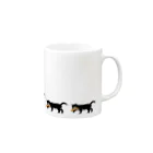 Paindepices（パンド・エピス）のパンド・エピス　ねこの行進 Mug :right side of the handle