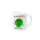 SUKI_KAPPA_STOREのシン　ツライトキコソウタイオドル Mug :right side of the handle