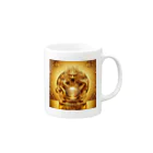 【金龍】Kinryuの【金運爆上げ】金龍守護神グッズ_001 Mug :right side of the handle