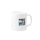 denyo dreamの快眠子ウサギ Mug :right side of the handle