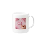 chapinnuのさくらの花びらで遊ぼう♪ Mug :right side of the handle