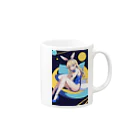 Animask-Storeのスペース・ラビ子ちゃん Mug :right side of the handle