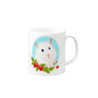 rokoのハムスターwithイチゴ Mug :right side of the handle