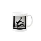 Gray’s shopのねこ Mug :right side of the handle