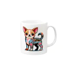 タトゥー動物園のタトゥーが入ったチワワ Mug :right side of the handle