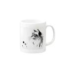 西野んカンパニーの水墨画風猫  １ Mug :right side of the handle