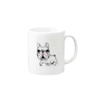 ブヒーズのSNUB NOSE DOGS※フレンチブルドッグ※ Mug :right side of the handle