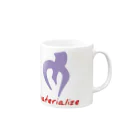 materialize.jpのCold Purple×Cardinal Mug :right side of the handle