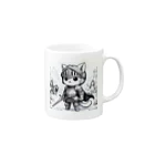 われらちきゅうかぞくのナイト キャッツ(Knight Cats) Mug :right side of the handle