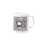 Mahaloのパーカーの女の子 Mug :right side of the handle